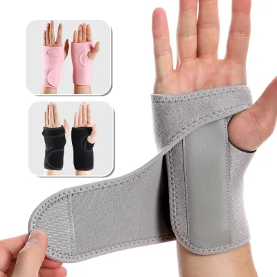 Sports Wrist Brace Neoprene Adjustable Steel Support Palm Designed Stabilize Wrist Prevent Sprains Detachable Wrist