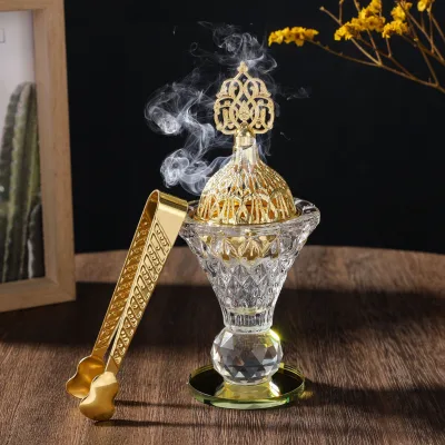 Wedding Crystal Glass Polished Candlestick Holder Fashion Trend Souvenir Decoration