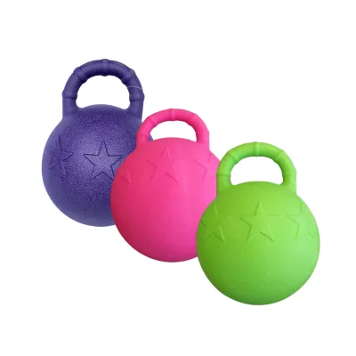 Horse Play EVA Ball Toy With Handle Fun and Interactive Equine 25cm Herding Plastic Large Soccer Inflatable Big Herding Toy