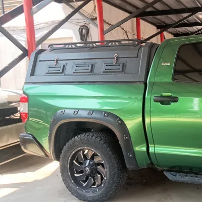 Foldable Camping Tonneau Cover for Hilux Pickup Truck Hard Shell Aluminum Truck Canopy for Dodge Ram Rooftop Tent for Car Top