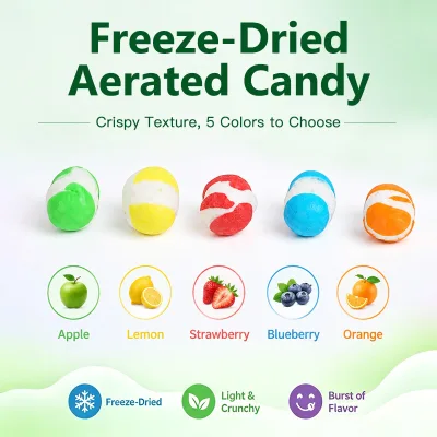 Real Fruit Freeze Dried Candy Bulk, Yogurt Flavor Mini Beans,Freeze Dried Snacks for Dessert Topping