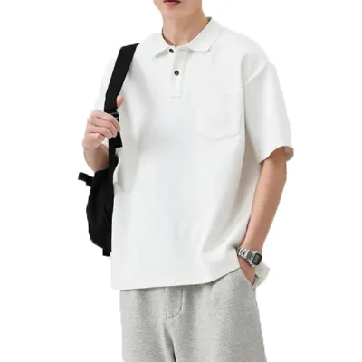 Wholesale Customized Cotton Plus-size Men's Polo Shirts - Casual Short-sleeved Polo Shirts Knitwear Polo