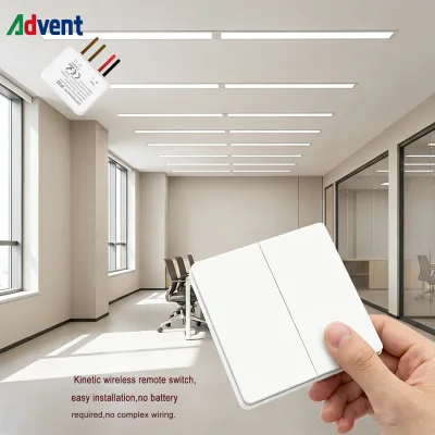 Kinetic Wireless Remote Switch Module Timer Relay Switch Wireless Switch Self-Powered Switch for Hotel Project