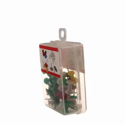 Good Push Pins Office Standard Colored Packing Plastic Coated Cork Board Plastic Wholesale Push Pins