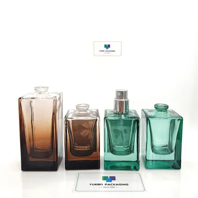 Custom empty perfume spray bottle black glass spray perfume bottles 15ml blue portable 50ml perfume spray bottle