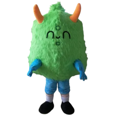 Blue Sky Professional Custom Made Furry Green Monster Mascot Costumes for Halloween Party Use