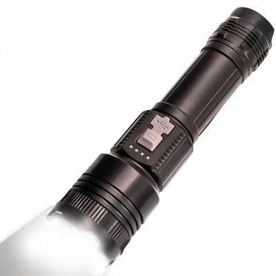 Cross-border Multi-function Flashlight Strong Light Rechargeable Outdoor Night Patrol Mountaineering Emergency Lighting Burst