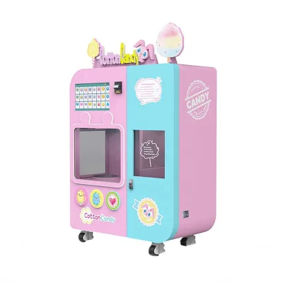2022 Hot Sales Vending Machine Full Automatic Cotton Candy Machine Candy Floss Making Machine