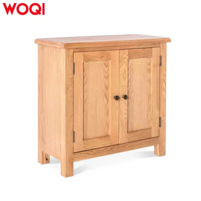 WOQI Classic Two-Layer Multifunction Living Room Cabinet with Solid Wood Frame Home Decorative Lockers Drawer sorting cabinet