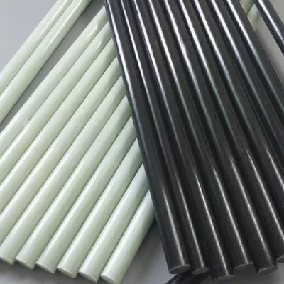 Green FR4 G10 Epoxy Fiberglass Rod, Low Water Absorption High Rigidity Flame Resistant Insulation Bar