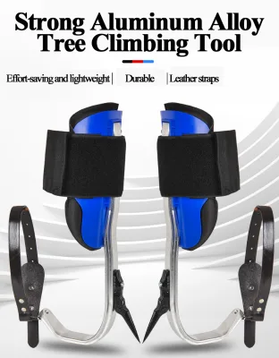 Tree Climbing Nails, Safety Rope Products, Cowhide Material with Steel Nails, Aluminum Alloy Material, Light, Durable and Strong