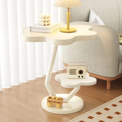 Side Table Wabi-sabi Style Metal Coffee Table 2024 New Design Multifunctional Living Room Bedroom Small Apartment Furniture