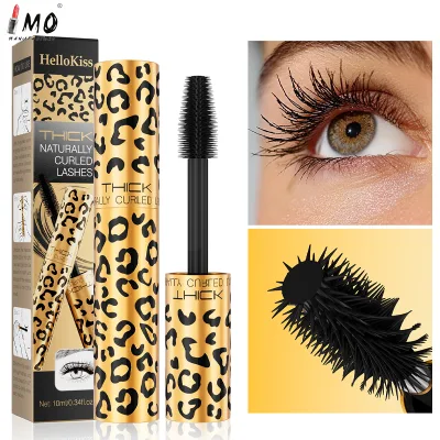 4D Curling Lengthening Volumizing Waterproof Mascara-Leopard Print Quick Dry Vegan & Mineral