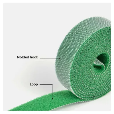 Hot Sale 100% Nylon Molded Hook and Loop Band Tape Back to Back Self Adhesive