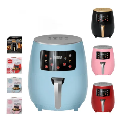SKD CKD Hot Sale Air Fryer 6L Digital Touch Screen Nonstick Basket Low Fat Fryer with 8 Preset Menus KA03001