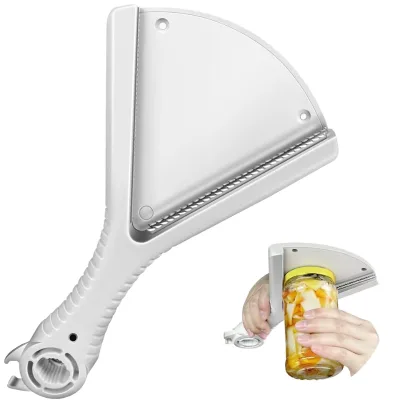 2-in-1 Multifunctional Electric Can Opener Effortless Ergonomic Anti-slip Handle Aluminum Alloy Portable Kitchen Tool Open