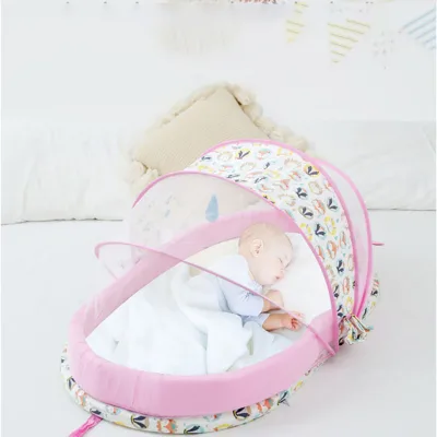 Customized Free-Standing Baby Cradle With Mosquito Net Foldable Baby Nets Mosquito Bed