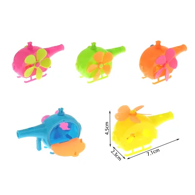 Airplane Windmill Whistle Candy Container Plastic Colorful Airplane Whistling Toys for Kids Empty Candy Container Toys