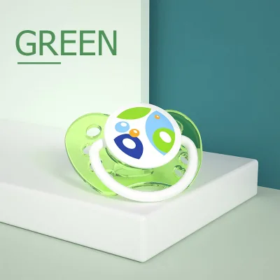 Custom Pacifiers logo Printing Baby Pacifier Holder Wholesale clear Pacifier