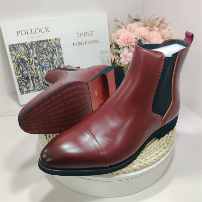 Classic Design Red Bottom Shoes Size 38-46/6.5-12 High Cut Fashion Leather Men Chelsea Boots