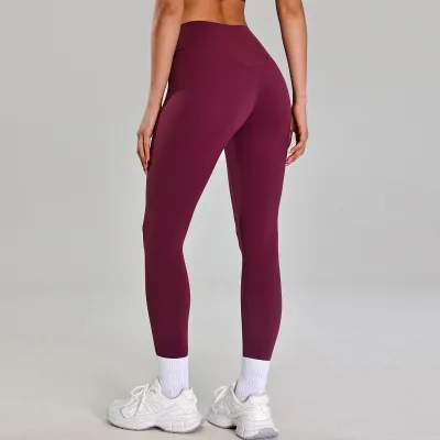 Women's High Waist Yoga Pants Breathable Cloud Sense Quick-Drying Fitness Tight for Outdoor Running Elastic Waist Closure