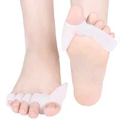 5 Hole Toe Stretcher and Toe Separators Soft Silicone Toe Spreaders for Bunion Pain Relief