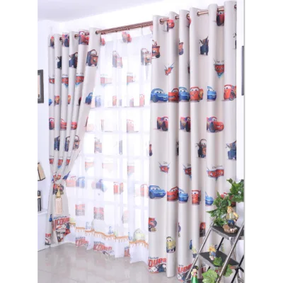 Cartoon Cars Blackout Curtain