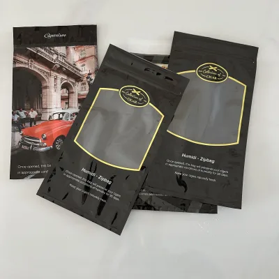 Little Humidifier Cigar Humidity Bag Wholesale Can Hold 4-5 Cigars Moisture Bag Production Printing logo