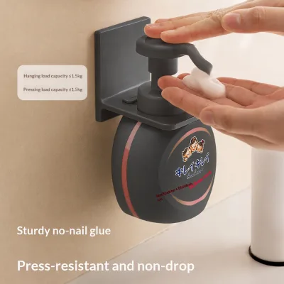Space Aluminum Shower Gel Storage Punch-Free Bathroom Hanging Rack Hand Sanitizer Wall-Mounted Holder Dishwashing Detergent