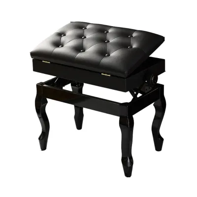 High Grade Single Lift Solid Wood Piano Bench Comfortable Leather Adjustable Feature Factory Musical Instruments Accessories