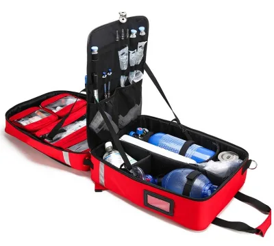 Multifunction Detachable First Aid Kit Backpack Trolley Mobile Clinic Case Big Storage Capability Survival Medical Emergency Bag