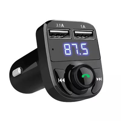 USB Car Charging Transmitter X8 Hands-free Call Multifunctional Wireless Car MP3 Player with Dual Usb Charger