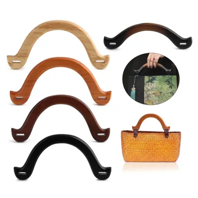 Wood Handles for Bags, Bag Making Supplies, Handcraft Material for Handbags Making, DIY Handbag Accessories.