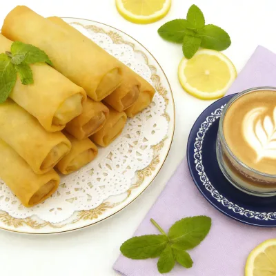 1oz Frozen Vegetable Spring Rolls IQF Crispy Vegan Finger Food for Airline Meals & Kids Menu Wholesale