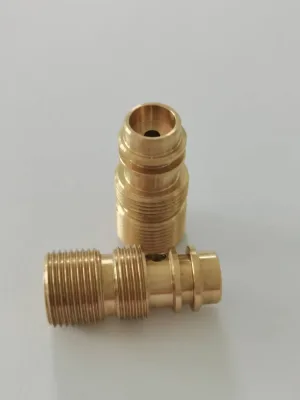 Titanium Gr5 Ti-6Al-4V Quick Release CNC Threaded Fitting for Industrial Fluid Systems
