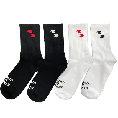 Custom Design Logo Cotton Sport Sock Jacquard Printing Logo Cotton Socks