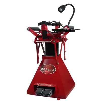 Air Operated Tire Changer Spreader Pneumatic Tire Repair Machine Foot Pedal Red