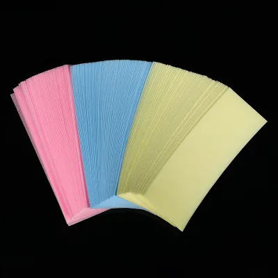 Wax Paper 7*20cm 100 Pcs Per Bag Hair Removal Use With Soft Roll on Warm Wax Yellow pink Yellow Non Woven Paper