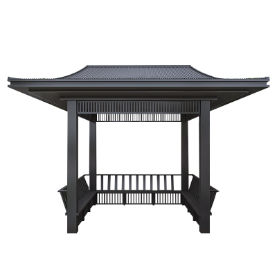 Garden Promenade Anti Corrosion Shade Retro Four Corner Gazebo Pavilion