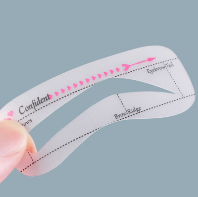 2021 New Design PVC Plastic Eyebrow Stencil Eyebrow Models Magical Eyebrow Shaping Makeup Tools