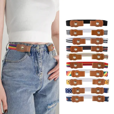 Kids Pants Belt Seamless No-Hassle Hairband Boys Girls Adjustable Waist-Slimming Tool Students Versatile Invisible Elastic Belt