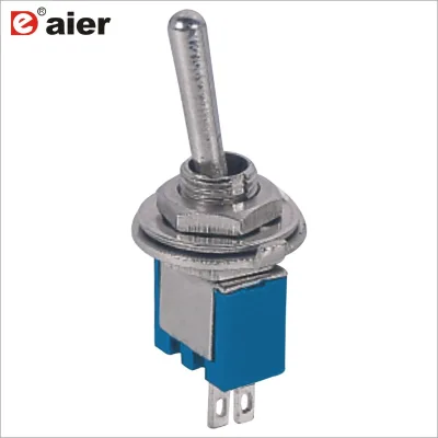 Small Toggle Switch Compact SPST Toggle Switch 2Pin 1.5/3A 250/125V Metal Submin On-Off Switch Toggle for Equip