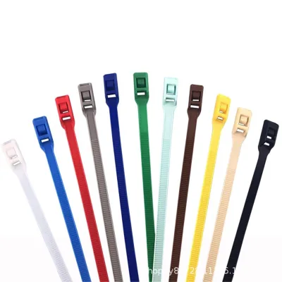 Double Buckle Self-Locking Nylon 9mm Cable Ties with Reverse Tooth for Naughty Castle and Industrial Use