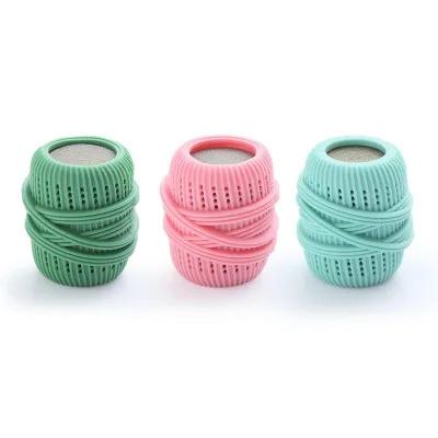 3-in-1 Durable Laundry Care Ball Set Anti-Tangle Sponge Balls Lint Catcher Liquid Dispenser Reusable Eco-Friendly Washing