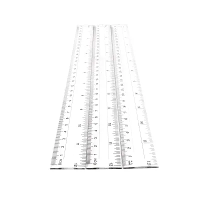 Promotion 20cm Clear Plastic Straight Ruler Dual Scale Cm/inch Kids Drawing Stationery