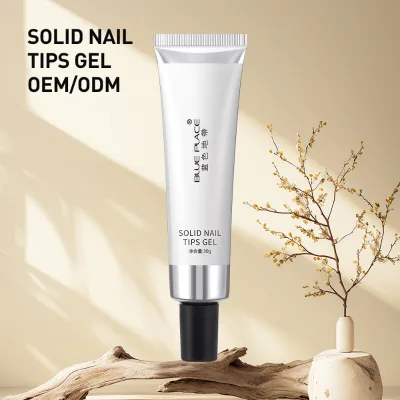 Caili 30ML Clear Gel Nail Glue Polish High Quality Strong Tubular Adhesive for Nail Art OEM Private Label Solid Tube False Nails