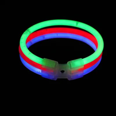 Most Popular High Quality 3 Layer Glow in the Dark Stick Bracelet Manufacturer