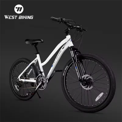 WEST BIKING New Style Aluminum Alloy Bicycle Frame 24 Inch Foldable MTB BIKE 27 Speed Crankset Self-locking Folding  Bike