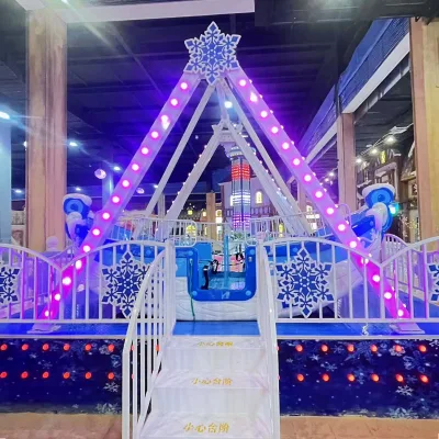 Mini Pirate Ship Indoor Outdoor Fiberglass Ice and Snow Theme Large Kids Amusement Park Equipment