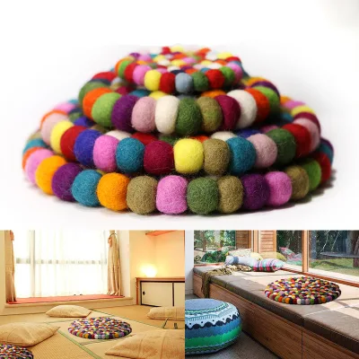 Direct Manufacturer Handmade Wool Felt Mats Round Bowl Mats Singing Bowl Mats